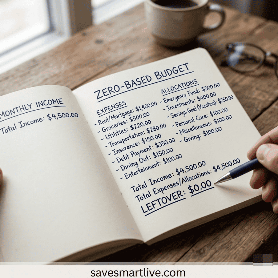 Infographic showing 5 reasons to create a budget for financial success.