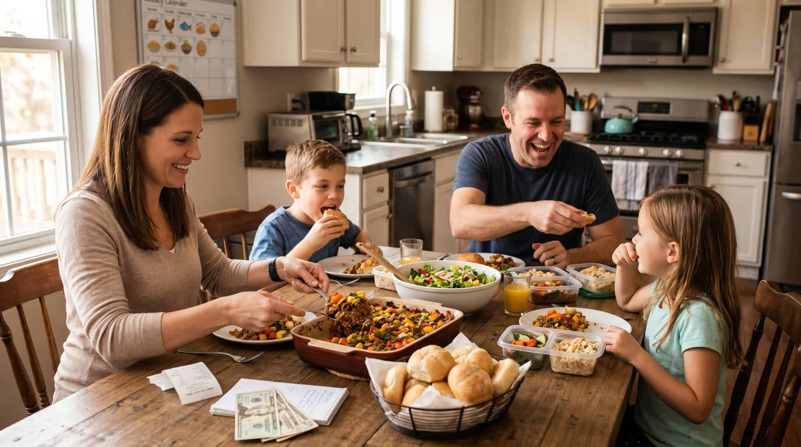 $50 Weekly Meal Plan for a Family of Four (With Grocery List)