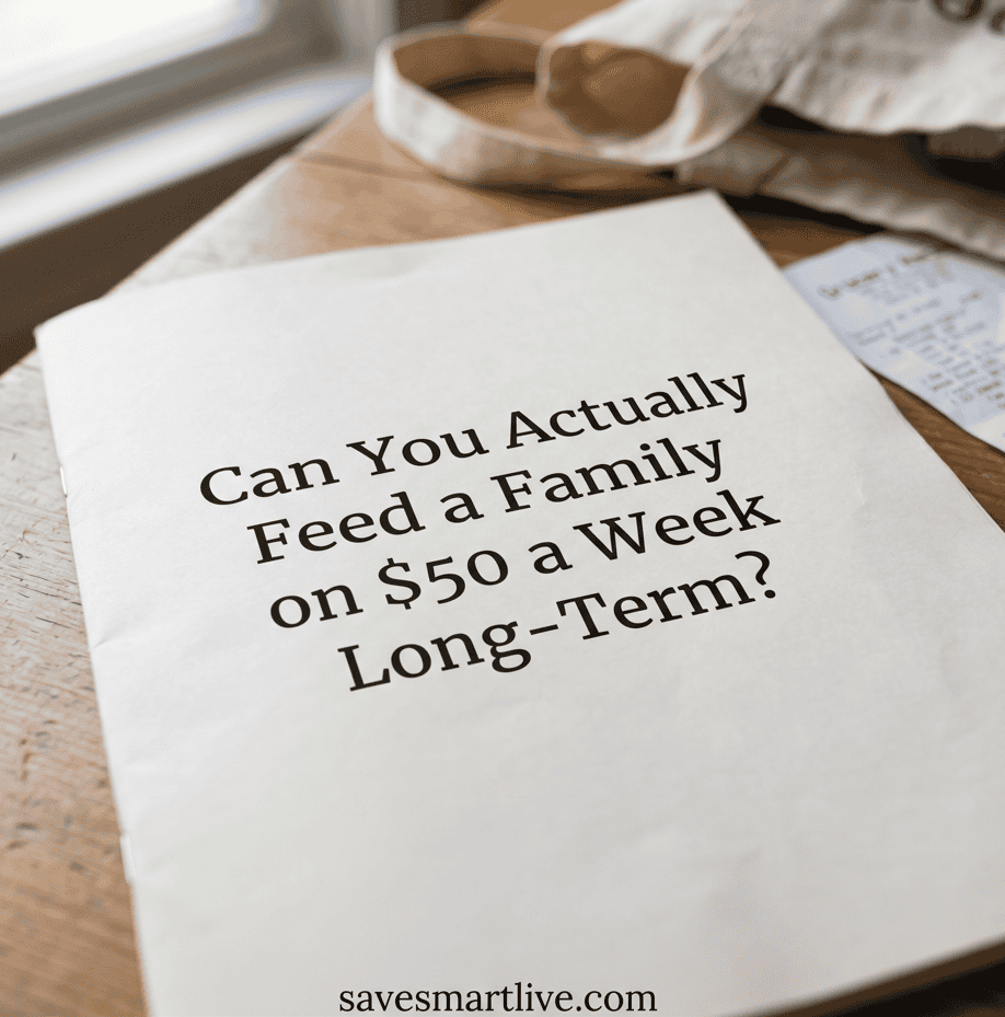 Affordable $50 meal plan for a family of four.