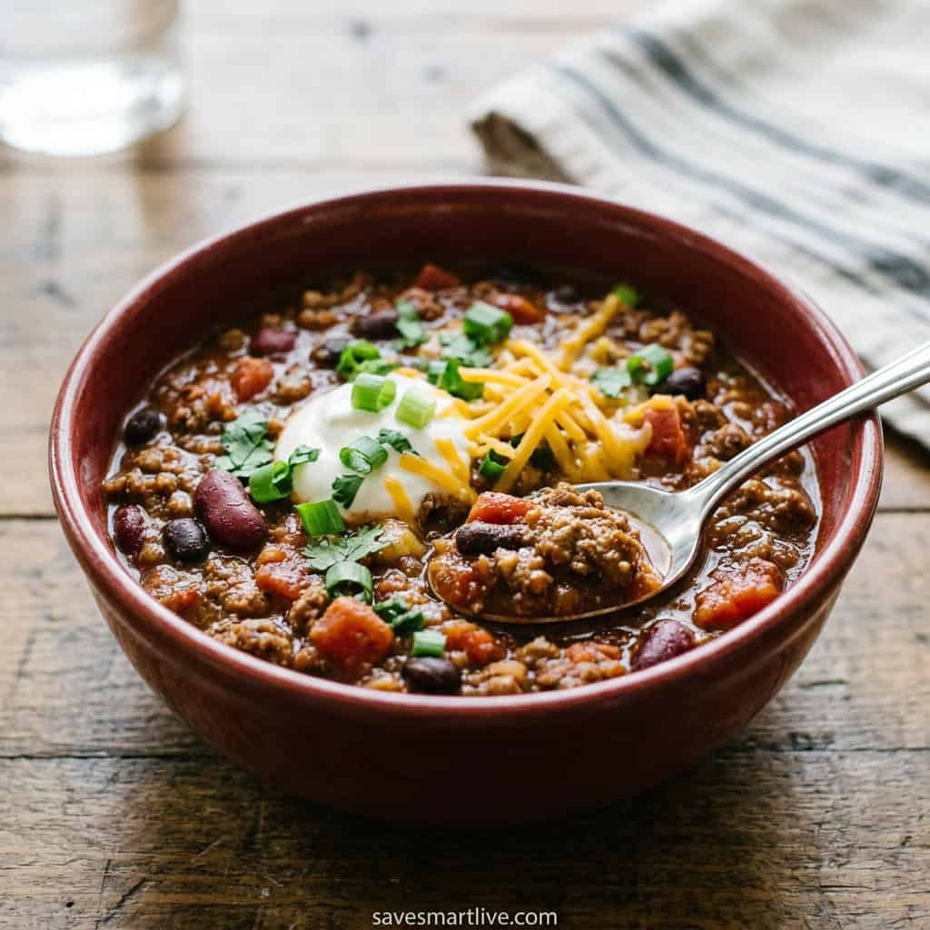 Easy Chili Made With Pantry Ingredients