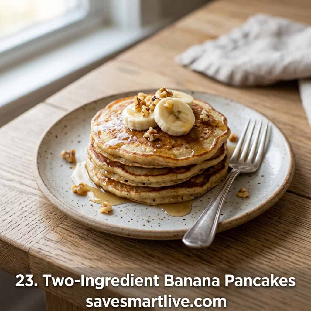 Healthy 2-Ingredient Pancakes