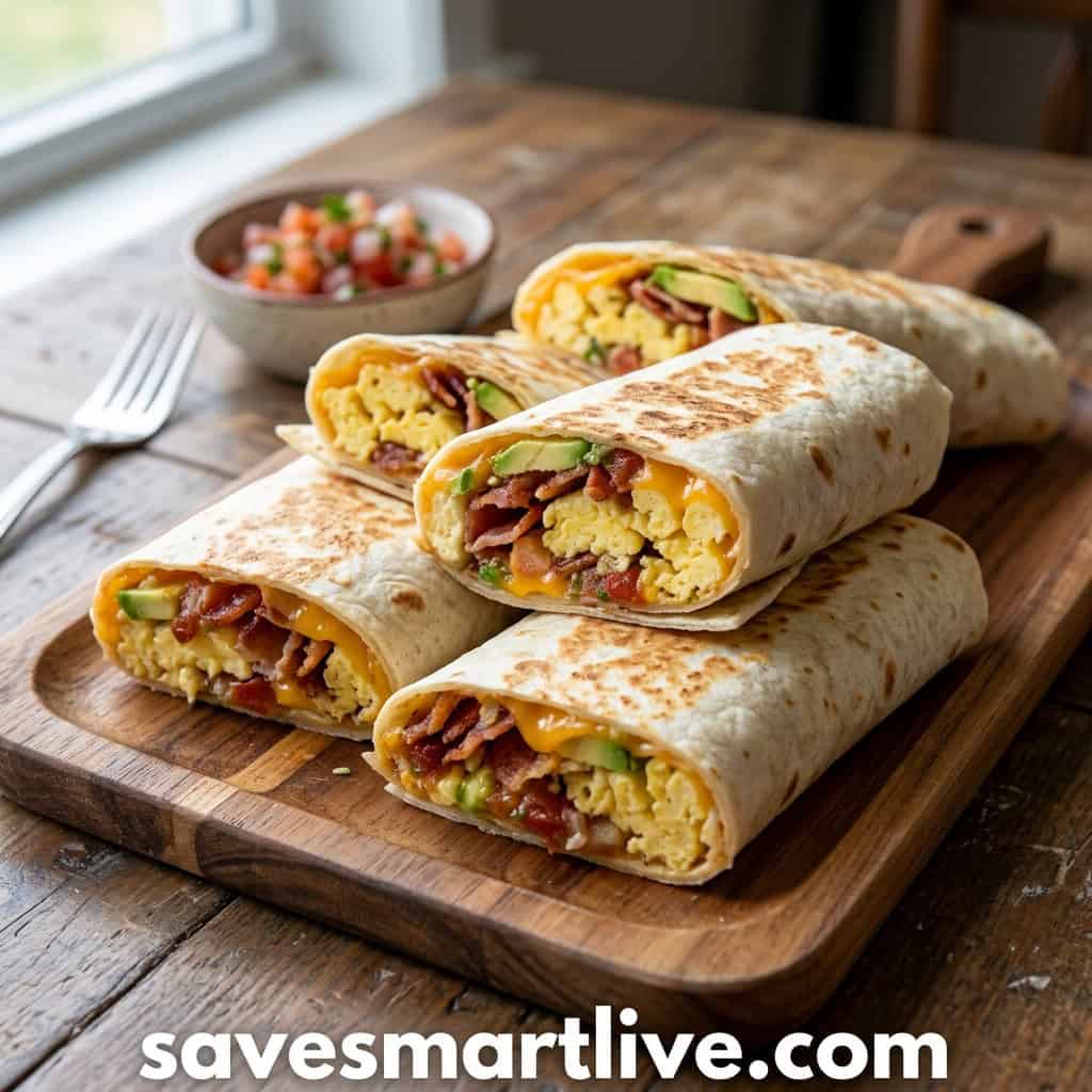 Quick Breakfast Wraps With Pantry Ingredients