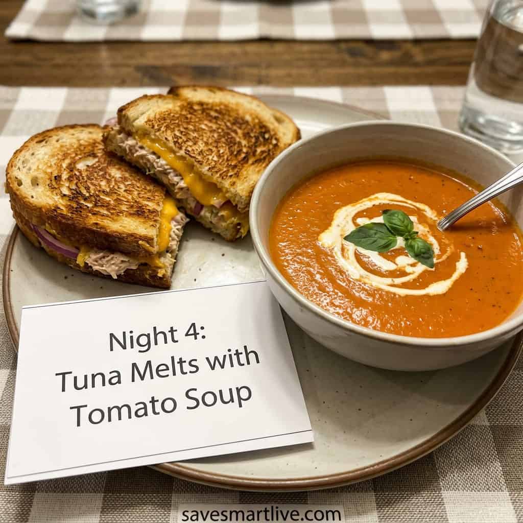 Day 4: Classic Tuna Melts with Soup