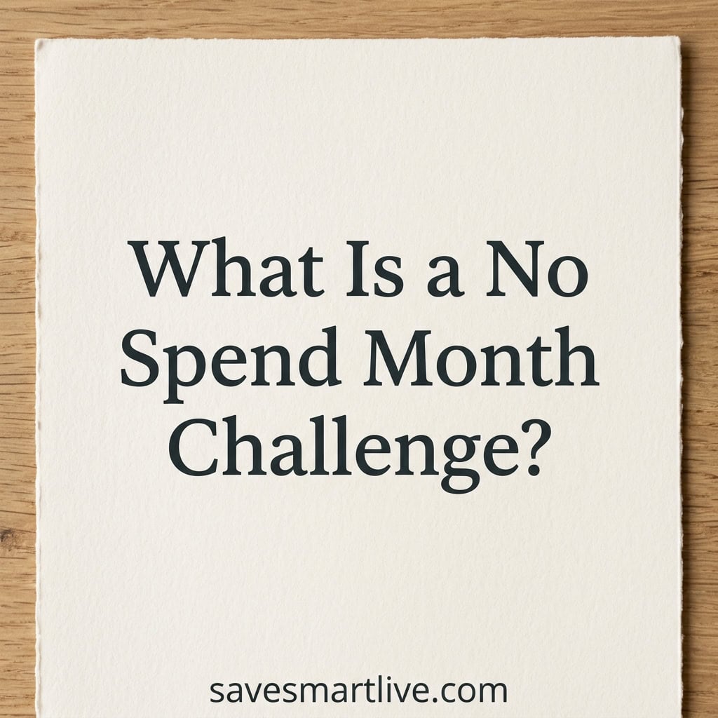 What a No Spend Challenge Really Means